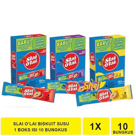 Jual SLAI OLAI BISKUIT 1 BOKS ISI 10 BUNGKUS Shopee Indonesia