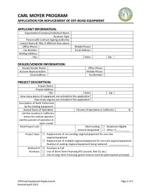 Fillable Online Carl Moyer Memorial Air Quality Standards Attainment