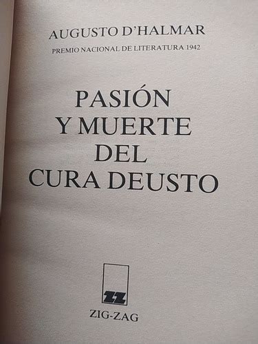 Pasión Y Muerte Del Cura Deusto Augusto D halmar Ed Zigzag Cuotas