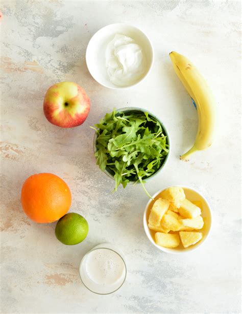 Arugula Pineapple Smoothie Sip Sip Smoothie