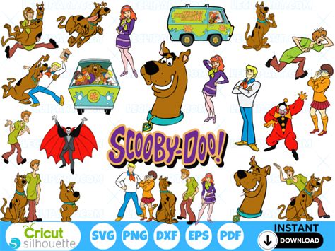 Scooby Doo Svg Bundle Cut Files For Cricut And Silhouette