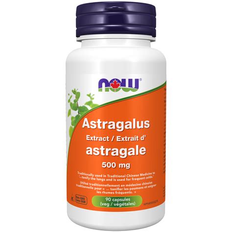 Astragalus Extract 500 Mg Veg Capsules Now Foods Canada