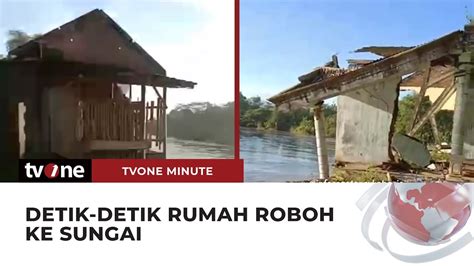 Imbas Abrasi Aliran Sungai Bengawan Solo Rumah Di Sukoharjo Ambruk