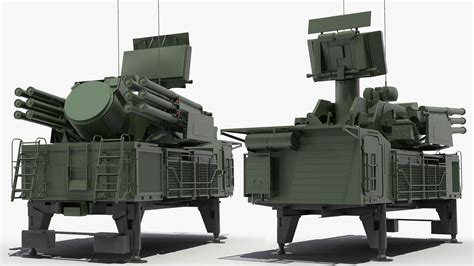 Sistema de defensa aérea Pantsir S1 SA 22 Greyhound Modelo 3D 79