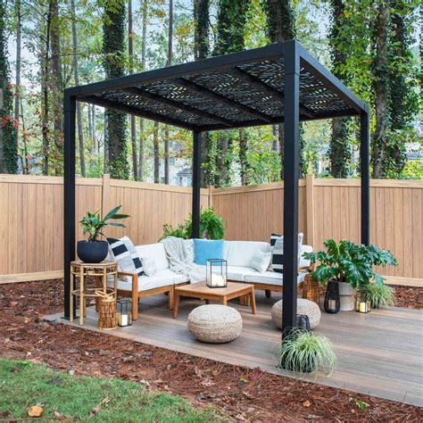 Perfect For Smaller Spaces The 8x8 Aluminum Pergola Is A Modern Twist