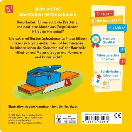 Ravensburger Komm Hilf Mit Auf Der Baustelle Duo Shop De