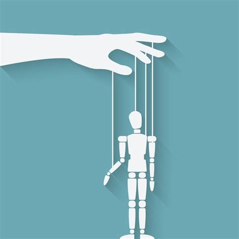 premium vector hand  marionette puppet