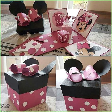 Minnie Mouse Box Template Hacer Cajas De Regalo Moldes Dad