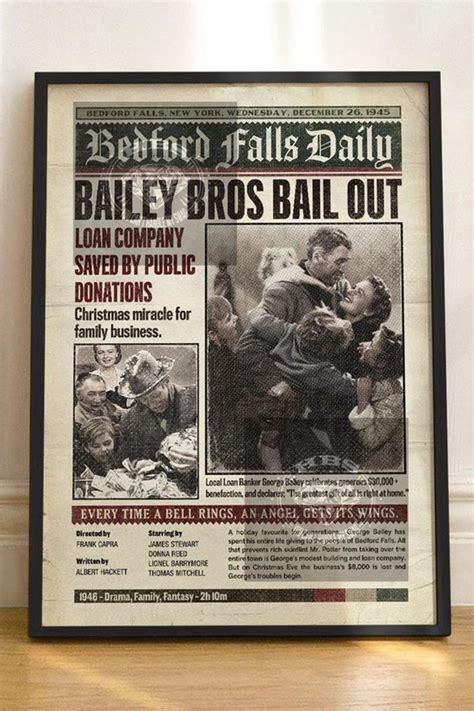wonderful life christmas film poster george bailey mary hatch