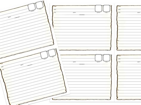 D D E Magic Item Sheet Template Printable Dungeons And Etsy