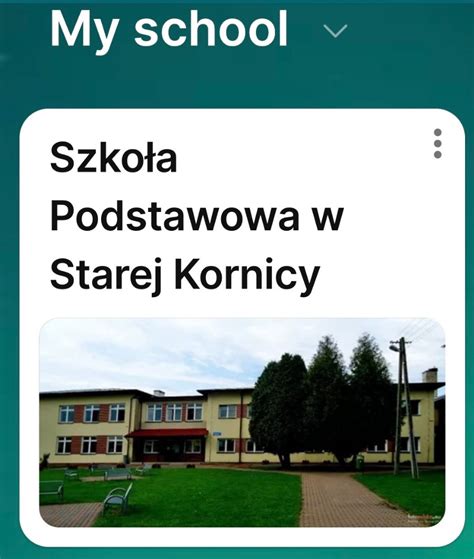 Szkoła Podstawowa w Starej Kornicy Prezentacja naszej szkoły