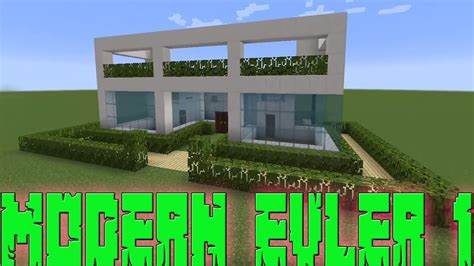 Minecraft Modern Evler B L M Youtube