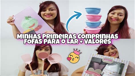 COMPRINHAS DE UTILIDADES FOFAS PARA O LAR TUDO ROSA COMPREI O QUE