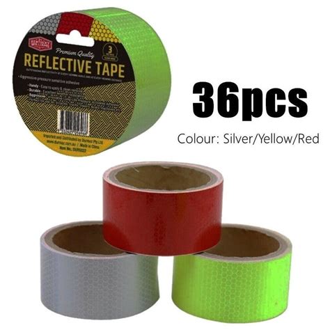 X Reflective Honeycomb Tape M X Cm Adhesive Roll Safety Warning Car