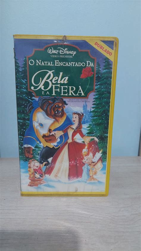 Vhs Fita O Natal Encantado Da Bela E A Fera Disney Original Filme E