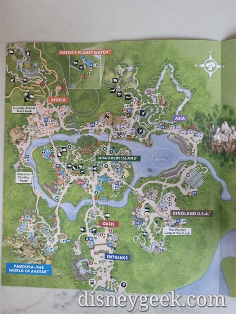 Pictures Disneys Animal Kingdom 25th Anniversary Guidemap The Geek