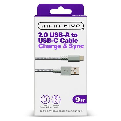 Walgreens Infinitive Usb A To C Braided Cable Same Day Delivery Instacart