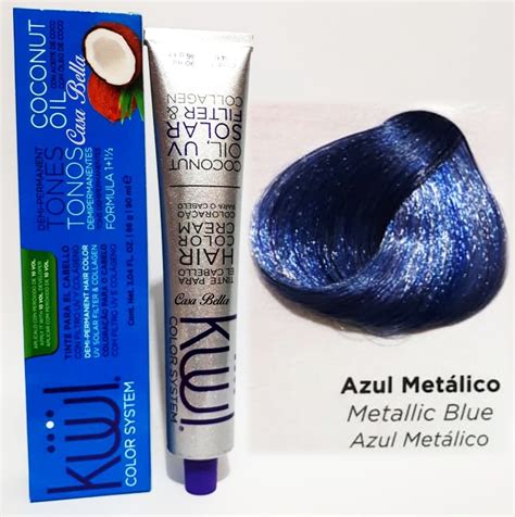 Kuul Tinte Azul Metalico 90gr Peroxido 20vol Meses Sin Intereses