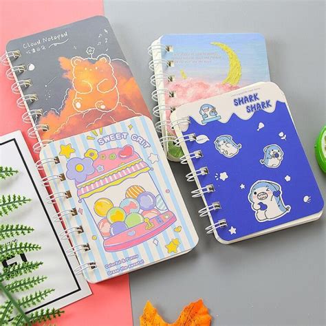 Jual Notebook Ring Isi Lembar Motif Karakter Lucu Ukuran A Shopee