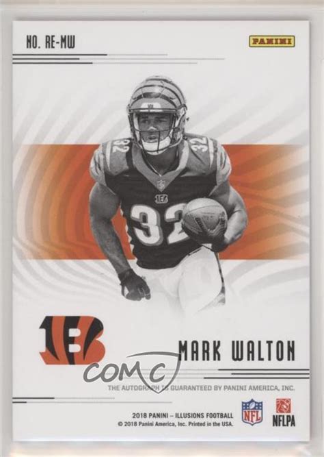 Panini Illusions Rookie Endorsements Green Mark Walton Re Mw