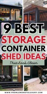 9+ Best Storage Container Shed Ideas That Look Clean