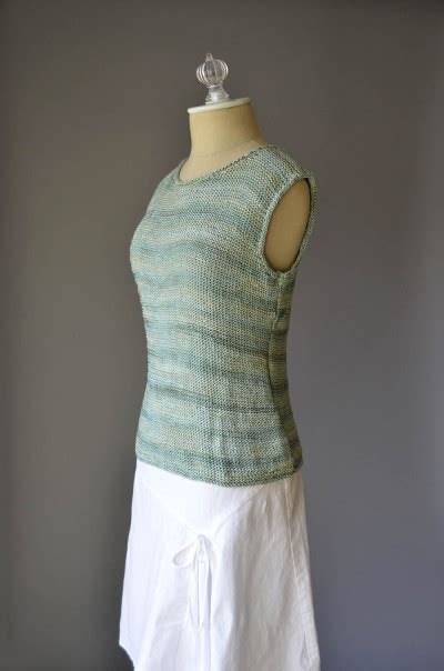 Simple Knitted Tank Pattern - Knitting Bee