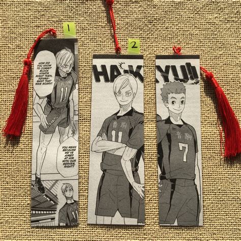 Nekoma Haikyuu Bookmarks Etsy