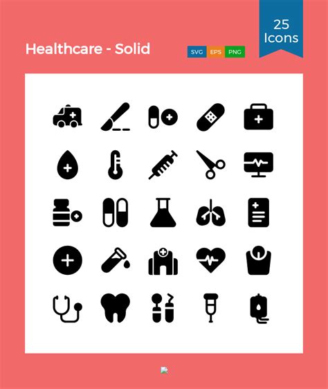 Healthcare Solid Icon Pack 25 Free Download Healthcare Medical Icons