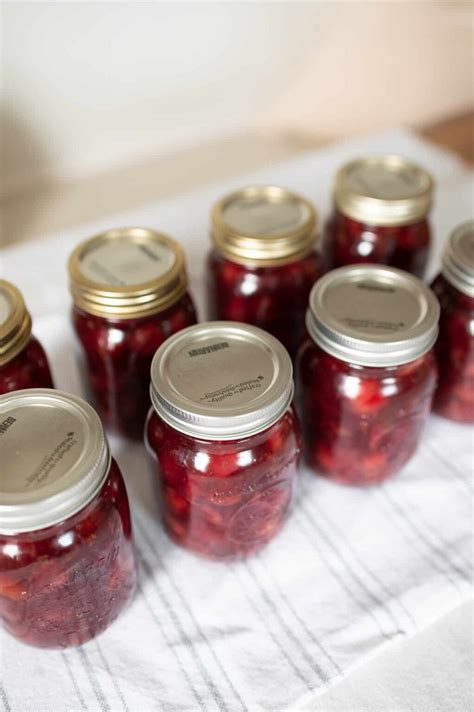 Canning Cherry Pie Filling A Step By Step Guide The Rooted Farmhouse Gardening Canning