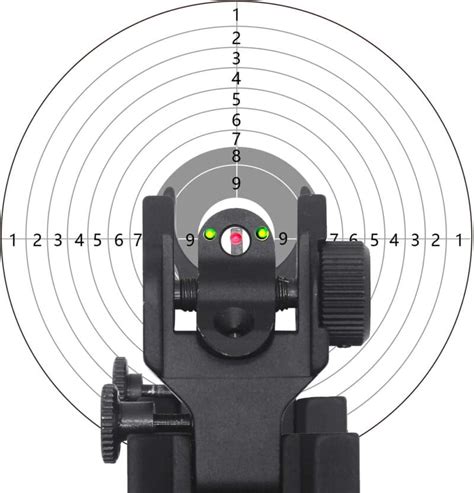 Ar15ar10 Tactical Fiber Optics Low Profile Flip Up Iron Sight With