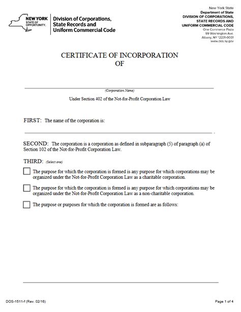 New York Articles Of Incorporation Llc Bible