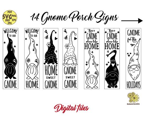 Gnome Porch Sign Svg Bundle Gnomes Svg Gnome Sweet Gnome Etsy