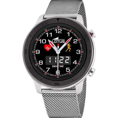 Smartwatch Lotus Correa De Acero Inoxidable L Bluetooth Hombre