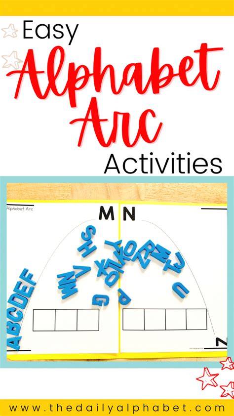 Easy Alphabet Arc Activities - The Daily Alphabet