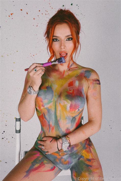 Bella Thorne Nude Body Paint Set Only Leaks