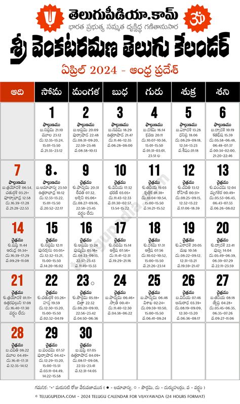 Telugu Calendar April Andhra Pradesh Telugu Pedia