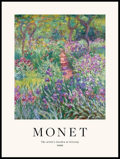 The Artist S Garden At Giverny By Claude Monet Poster Posterton