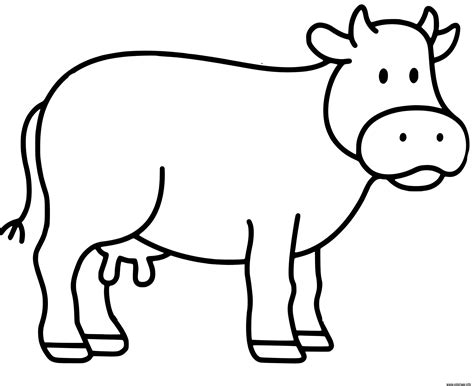 Coloriage vache boeuf maternelle dessin vache à imprimer Artofit