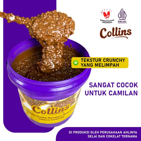 Jual Collins Pasta Dengan Sereal Beras Choco Crunchy BESAR 1 Kg Exp