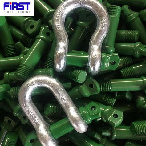 G210 OEM Galvanized Us Type Screw Pin D Shackles With SGS China