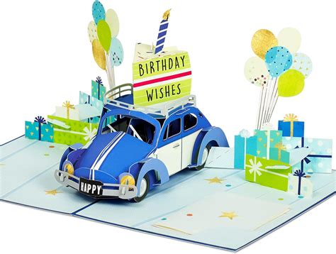 Amazon Greeting Art Happy Birthday Train Pop Up Card D Greeting