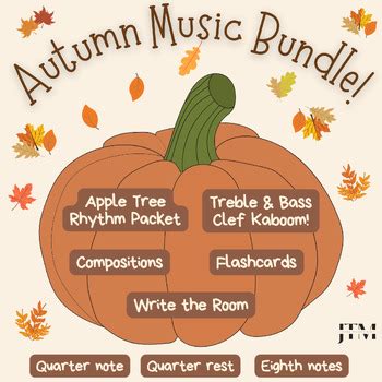 Autumn Music Activity BUNDLE: Composition, Write-the-Room, KABOOM, and more!