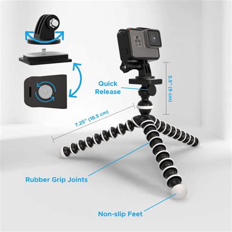 Getuscart Digicharge Octopus Flexible Tripod Camera Action Cam