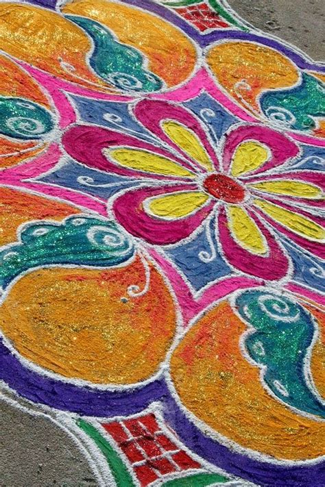 Indian Folk Art Rangoli Uses Colorful Flour And Rice In Stunning Designs Indian Folk Art