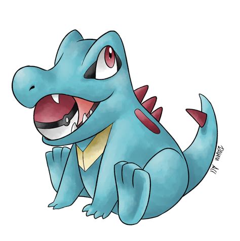 Totodile Drawing