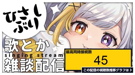 ライブ同時接続数グラフ『〖歌枠 Singing〗久しぶりの歌枠雑談アリ！常連さん初見さん大歓迎🌙〖新人vtuber