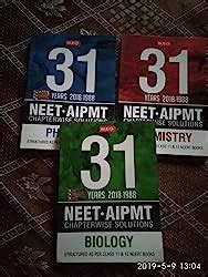 Buy THREE BOOKS COMBO OF 31 Years NEET AIPMT Chapterwise Solutions PHY