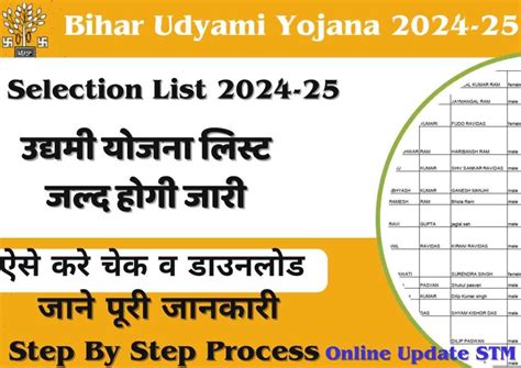 Selection Bihar Udyami