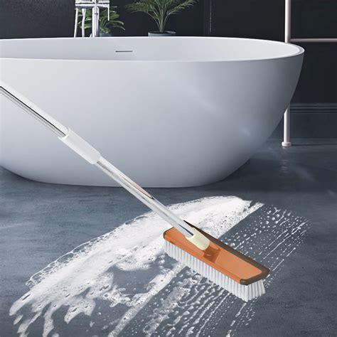 Oxodoi Floor Scrub Brush With Long Handle Floor Scrub Broom Floor