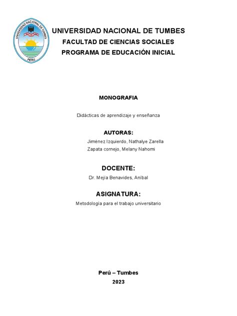 Didácticas de Aprendizaje y Enseñanz | PDF 